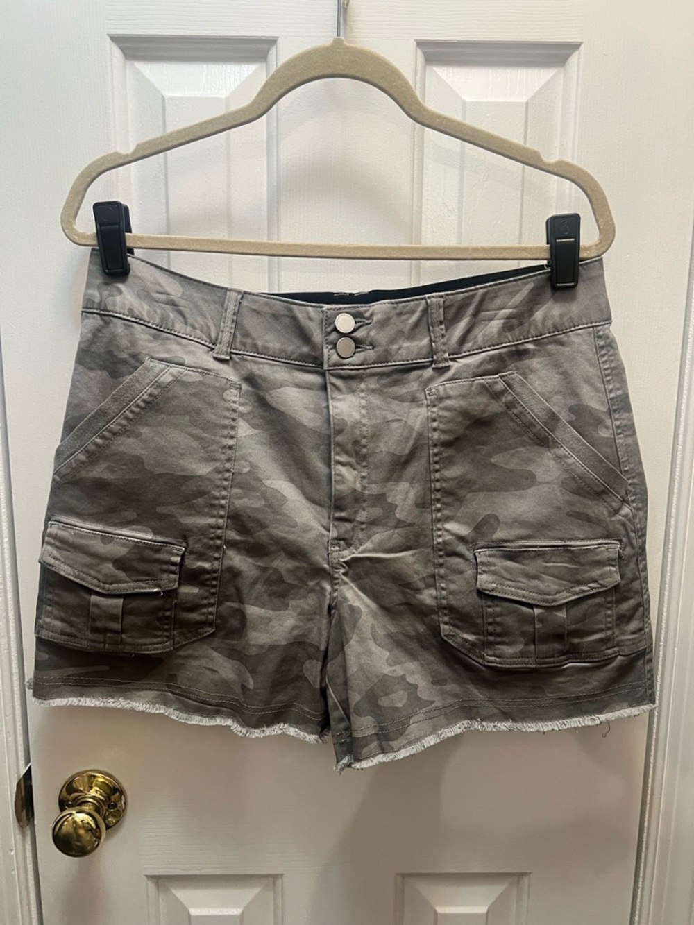 Democracy Camo Utility Cargo Shorts - Sz 12